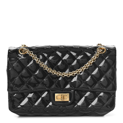 Chanel Patent Quilted Accordion Reissue 2.55 Flap Navy 1 of 9