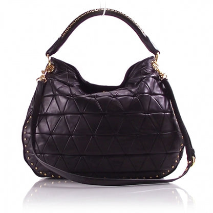 Miu Miu Nappa Studded Sacca Black 1 of 10