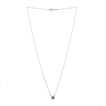 Tiffany Platinum Diamond 1.14ct Solitaire Pendant Necklace 3 of 10