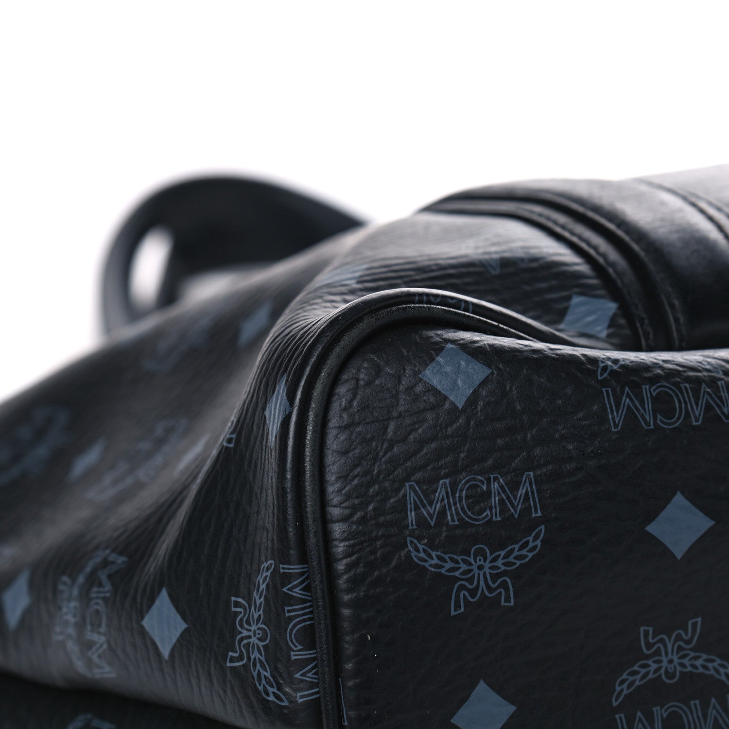 MCM Visetos Shopping Tote Black 8 of 11