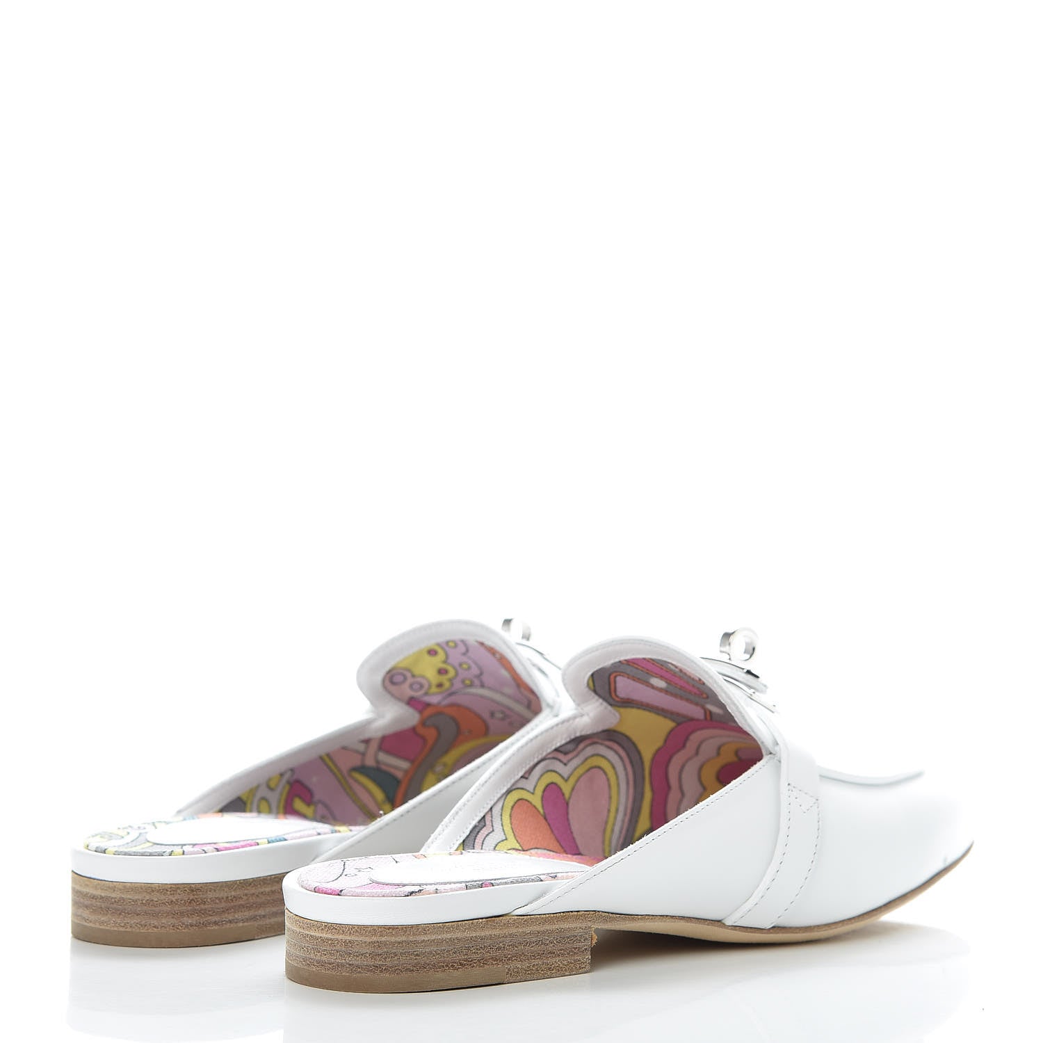 Hermes Calfskin Oz Mules 35 White 4 of 11