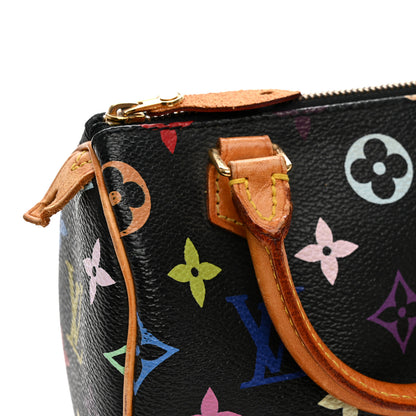 Louis Vuitton Monogram Multicolor Mini Sac HL Speedy Black 12 of 13