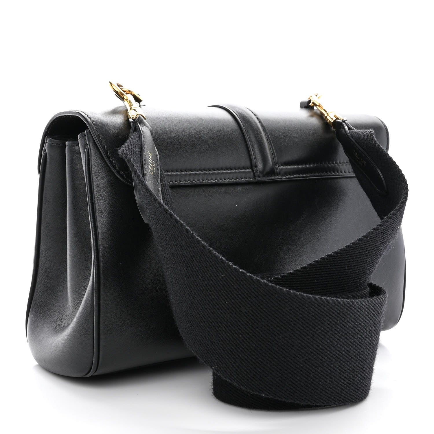 Celine Smooth Calfskin Teen 16 Crossbody Bag Black 3 of 11