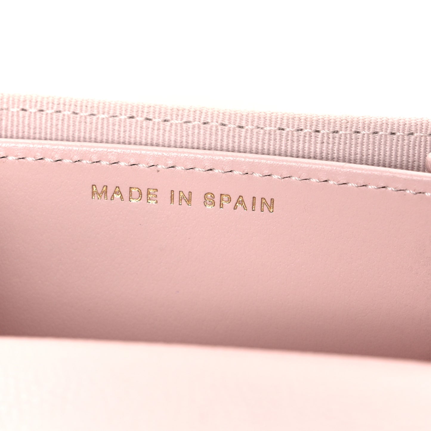 Caviar Quilted Crystal Enamel CC Flap Card Holder Pink