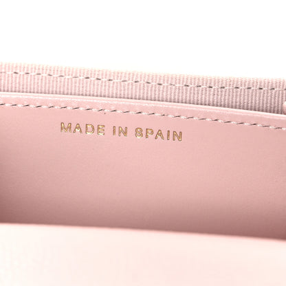 Chanel Caviar Quilted Crystal Enamel CC Flap Card Holder Pink 7 of 8