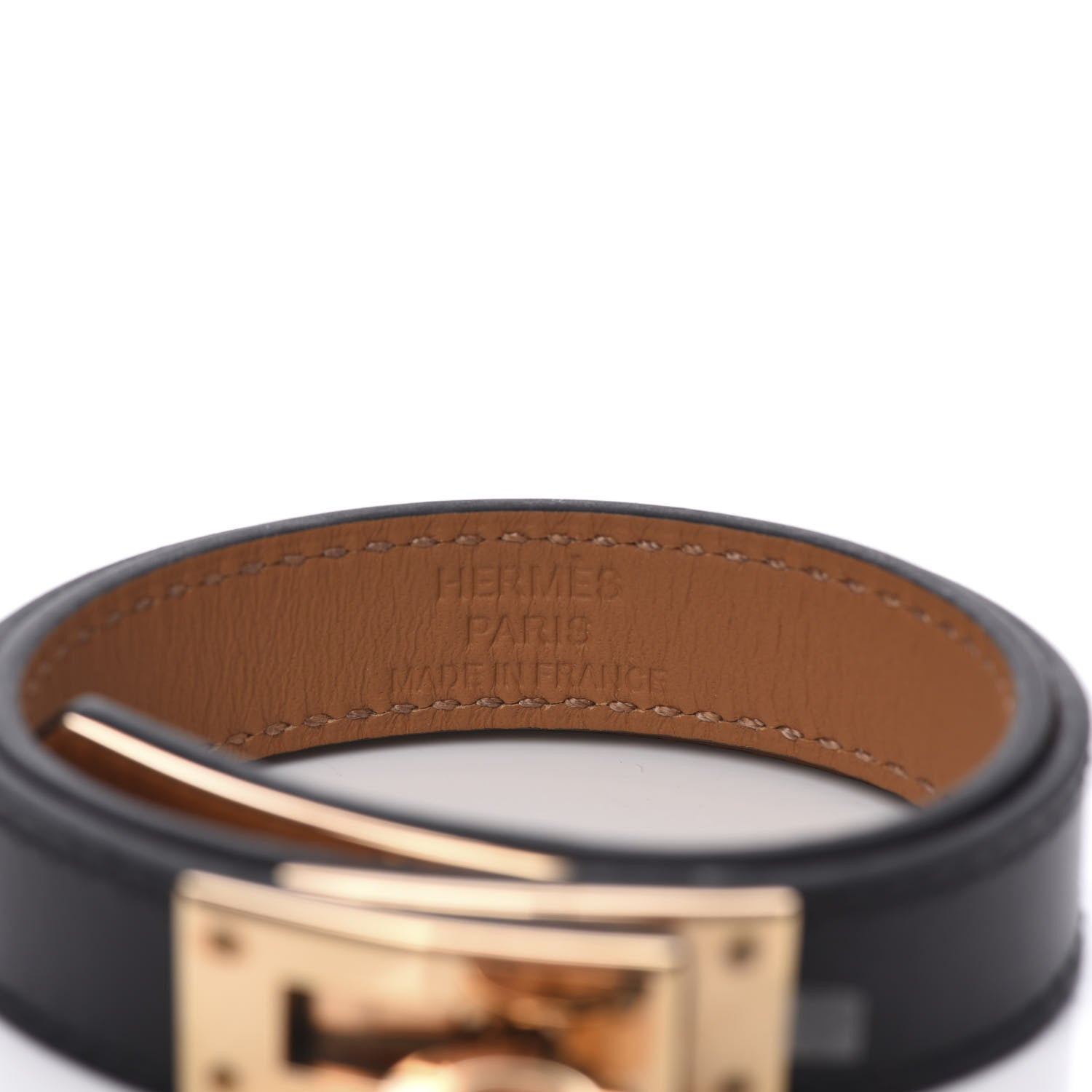 Hermes Box Kelly Double Tour Bracelet T2 Black 2 of 6