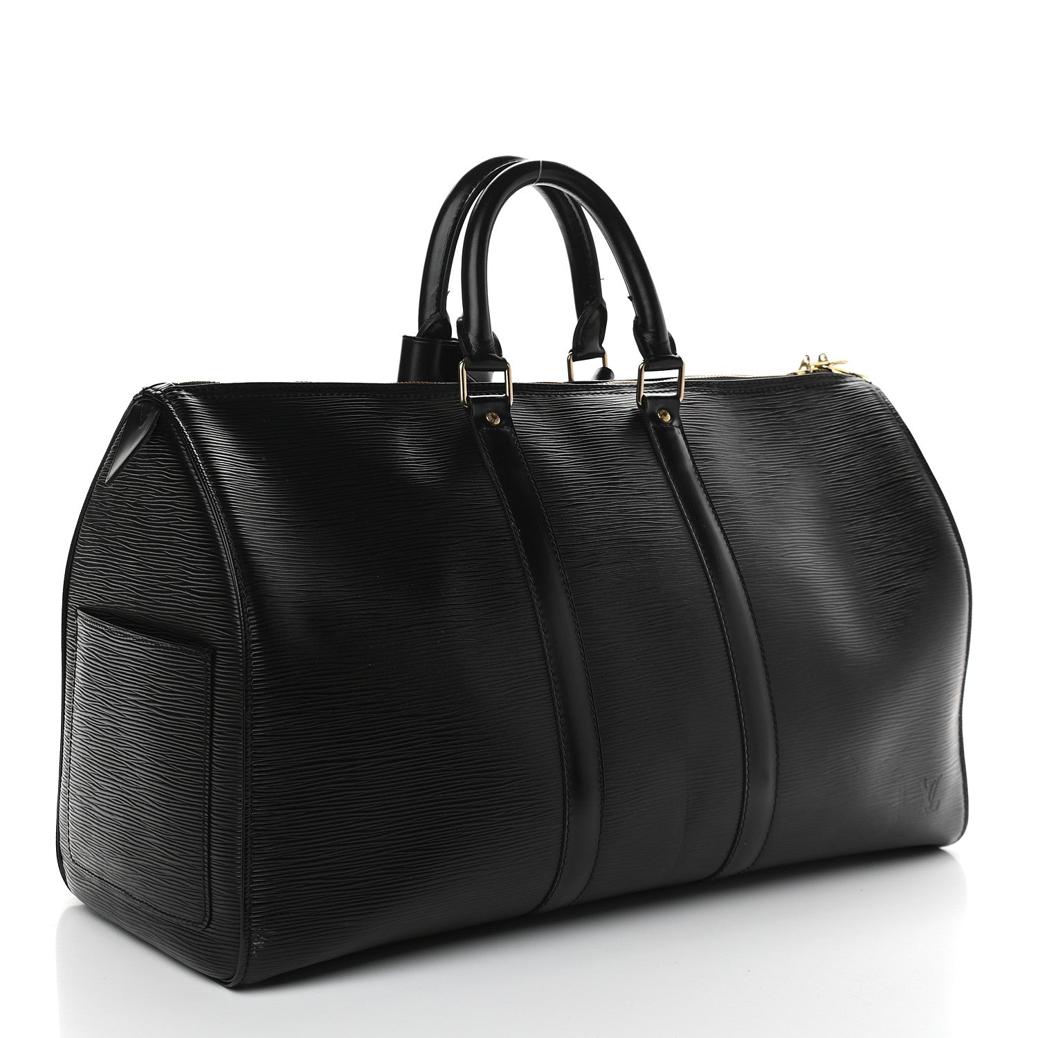Louis Vuitton Epi Keepall 45 Black 3 of 12