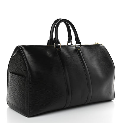Louis Vuitton Epi Keepall 45 Black 3 of 12