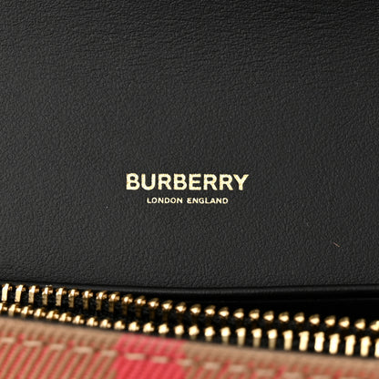 Burberry Calfskin House Check Hannah Wallet with Detachable Strap Black 7 of 11
