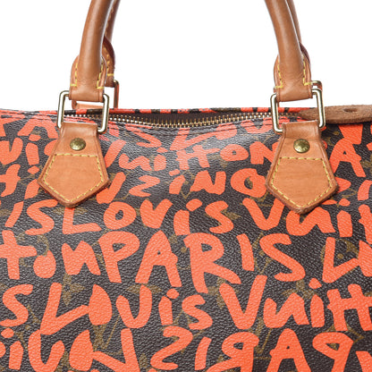 Louis Vuitton Monogram Graffiti Speedy 30 Orange 8 of 17