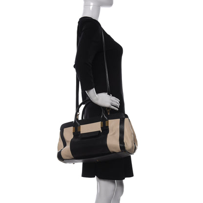 Chloe Sheepskin Calfskin Large Alice Satchel Husky White 2 of 12