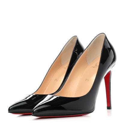 Christian Louboutin Patent Pigalle 100 Pumps 38 Black 3 of 8