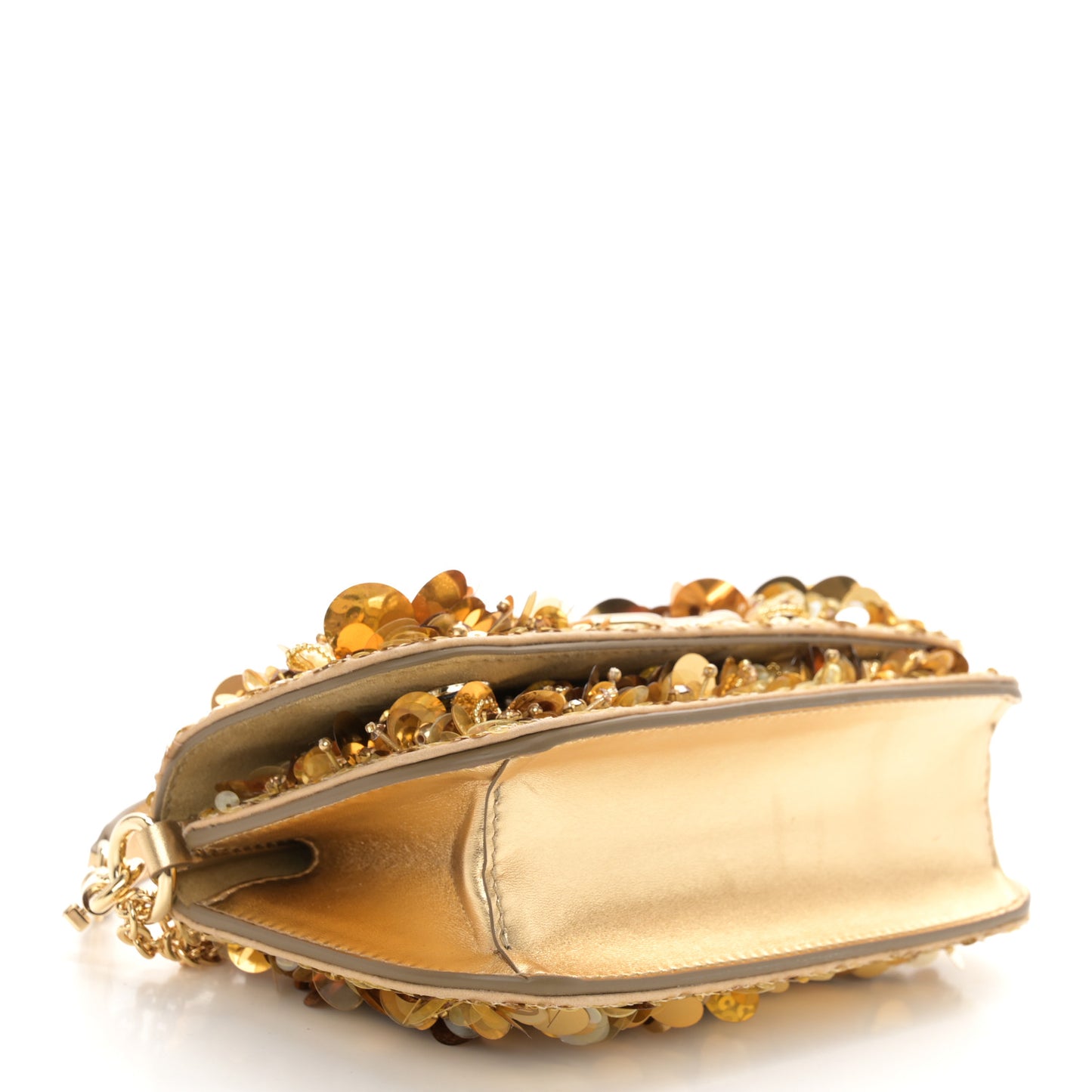 Sequin DG Shoulder Bag Oro