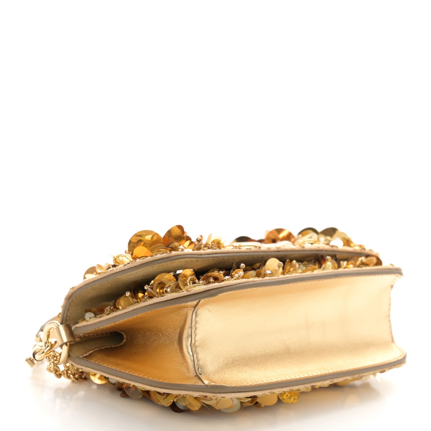 Dolce & Gabbana Sequin DG Shoulder Bag Oro 4 of 9
