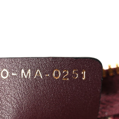 Christian Dior Velvet Oblique Cosmetic Pouch Burgundy 7 of 8