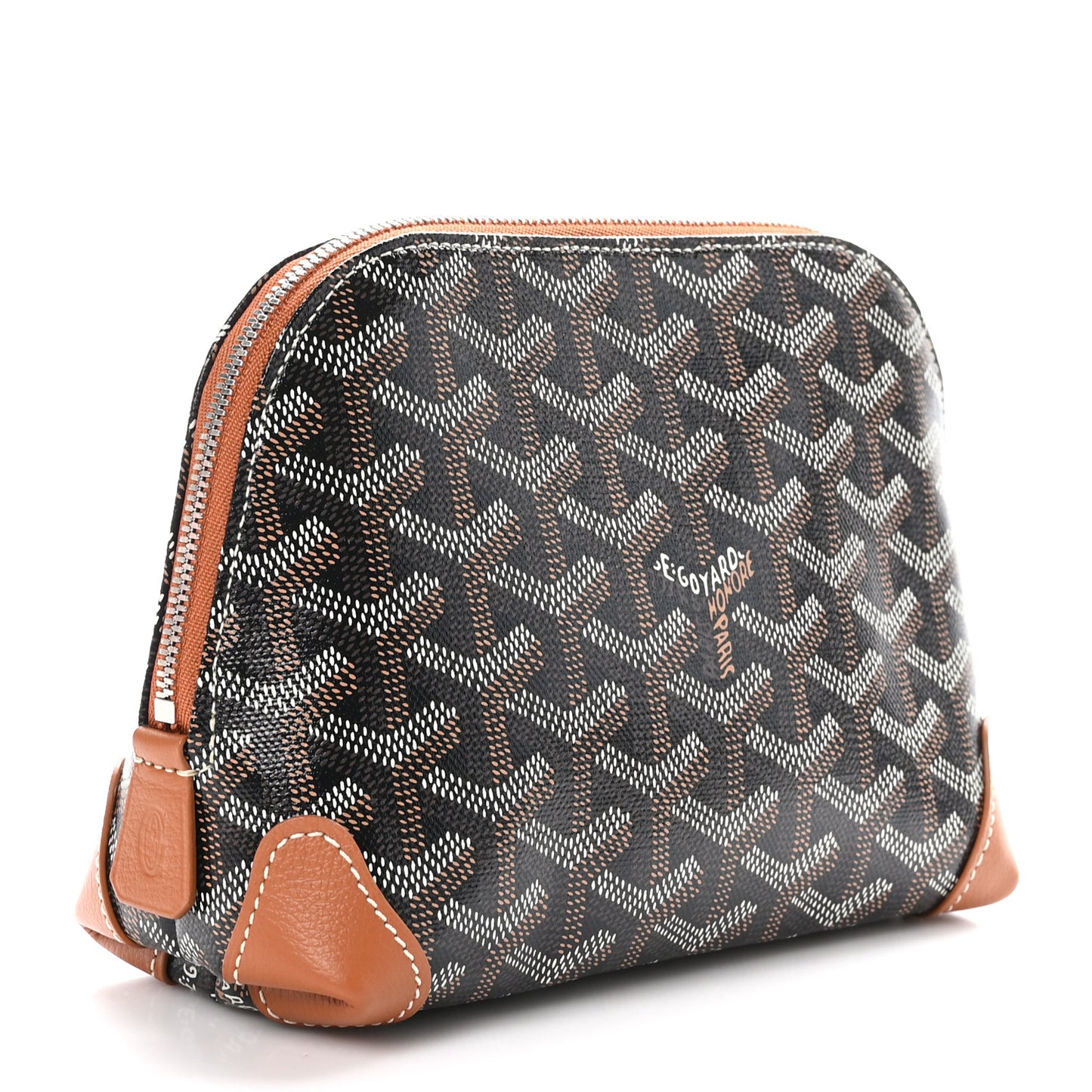 Goyardine Vendome Toiletry Pouch Black Gold