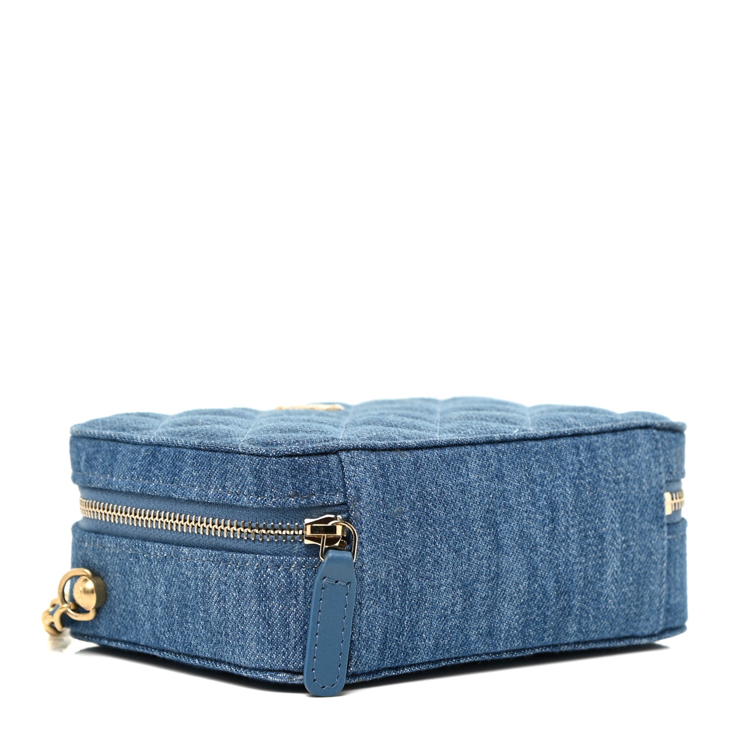 Denim Quilted CC Pearl Crush Camera Case Blue