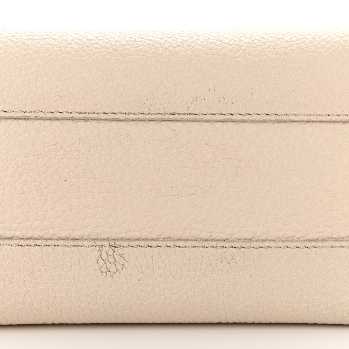 Grainy Calfskin House Check Small Banner Tote Beige