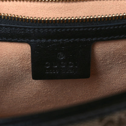 Gucci Monogram Matelasse Diagonal Small GG Marmont Shoulder Bag Beige Black 6 of 11
