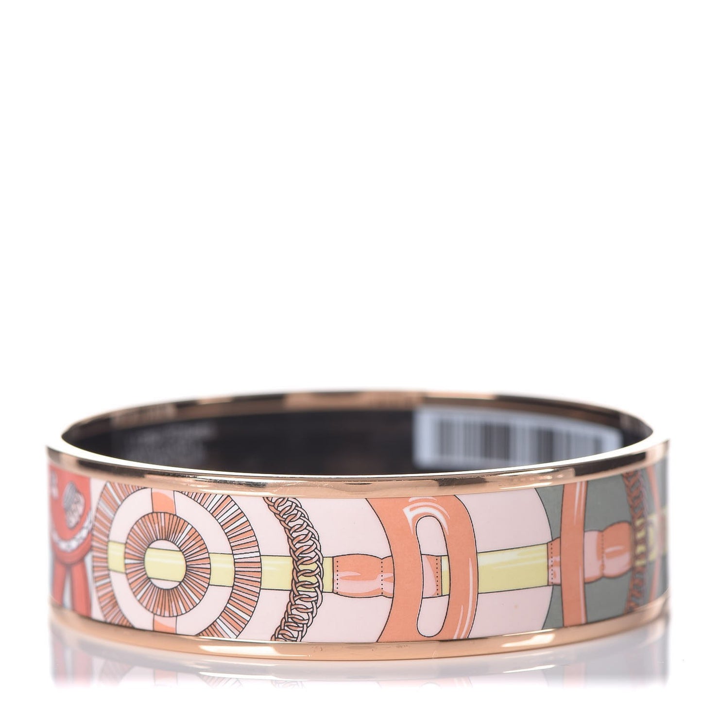 Enamel Printed Wide Cavald'Or Bracelet 65 Romantique