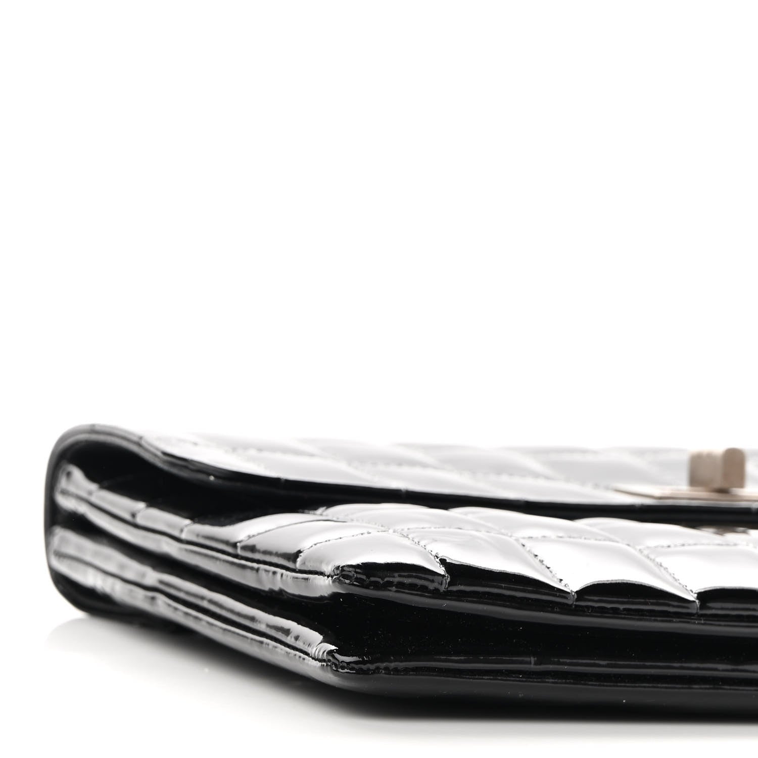 Chanel Patent Chocolate Bar Reissue Single Flap Black 8 of 9