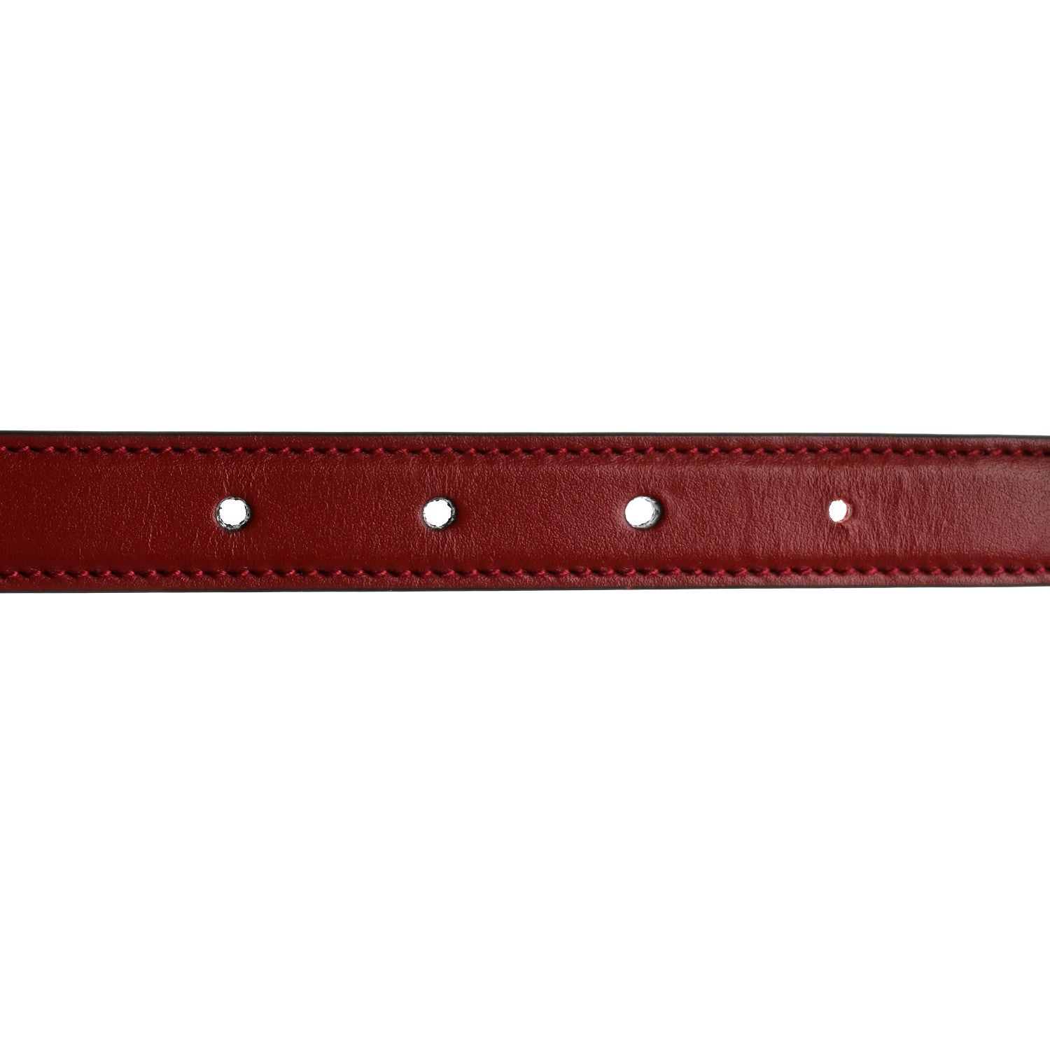 Gucci Plutone Calfskin Gucci Buckle 20mm Thin Belt 90 36 Rosso 3 of 6