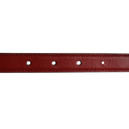Gucci Plutone Calfskin Gucci Buckle 20mm Thin Belt 90 36 Rosso 3 of 6