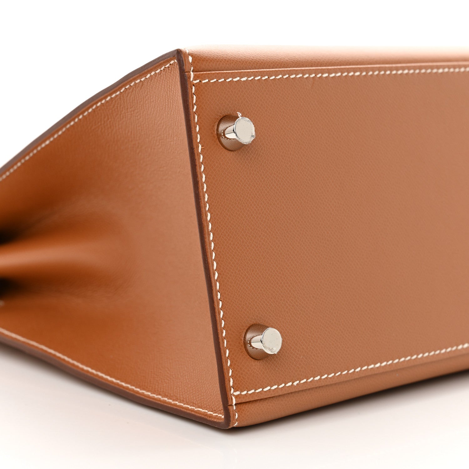 Hermes Madame Calfskin Kelly Sellier 28 Gold 9 of 11