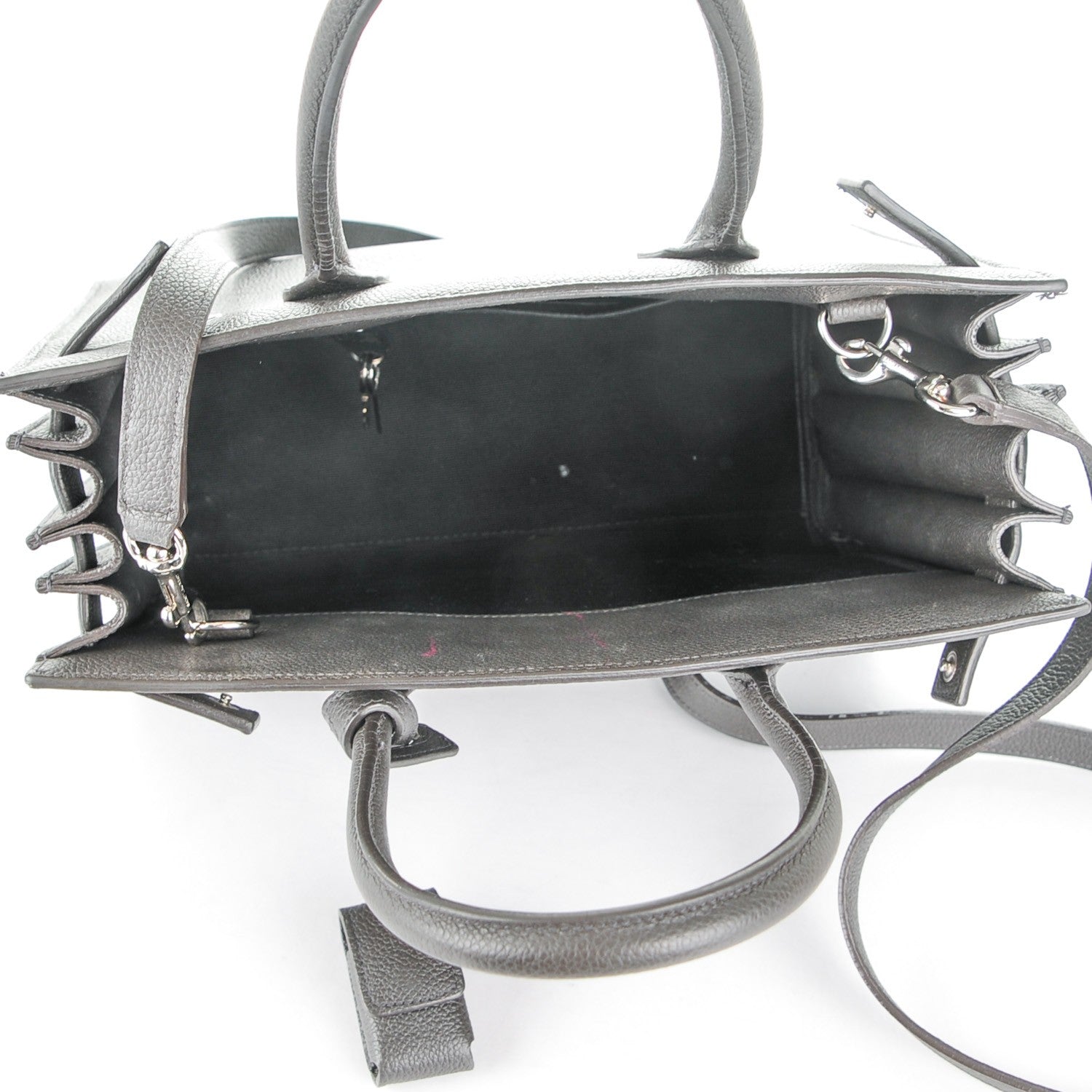 Saint Laurent Grained Calfskin Baby Sac De Jour Anthracite 5 of 7