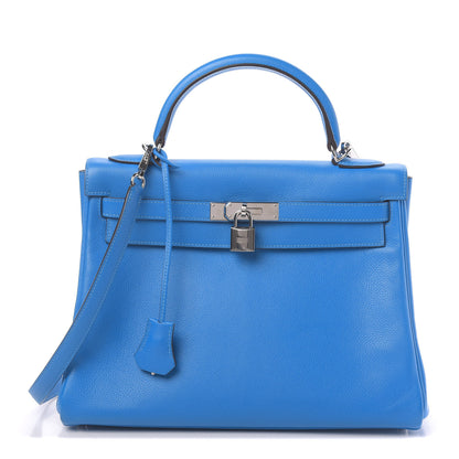 Hermes Evercolor Kelly Retourne 32 Bleu Hydra 1 of 42