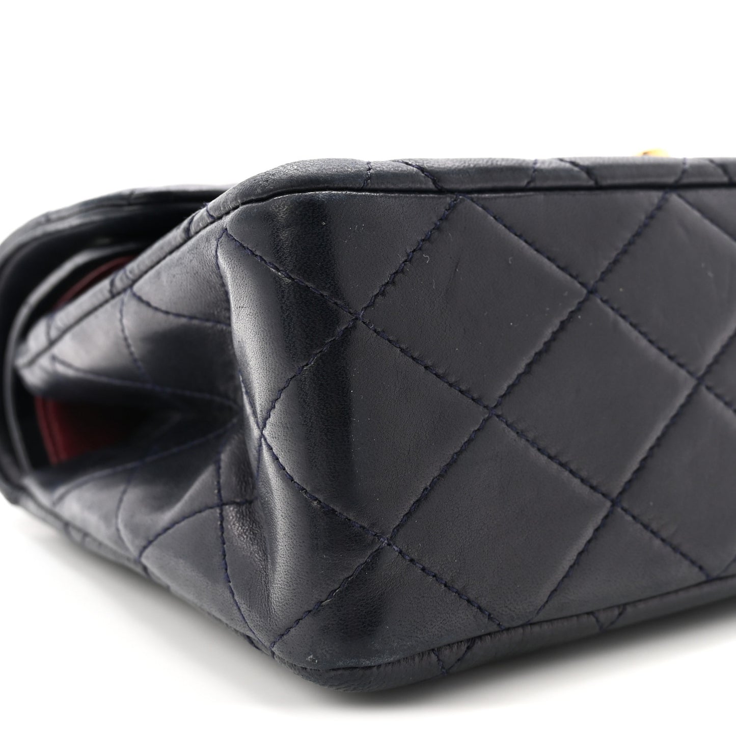 Lambskin Quilted Small Double Flap Bag Black