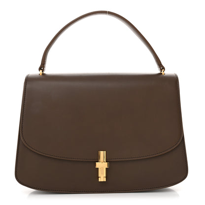 The Row Sleek Calfskin The Sofia 10 Top Handle  Stone 1 of 12