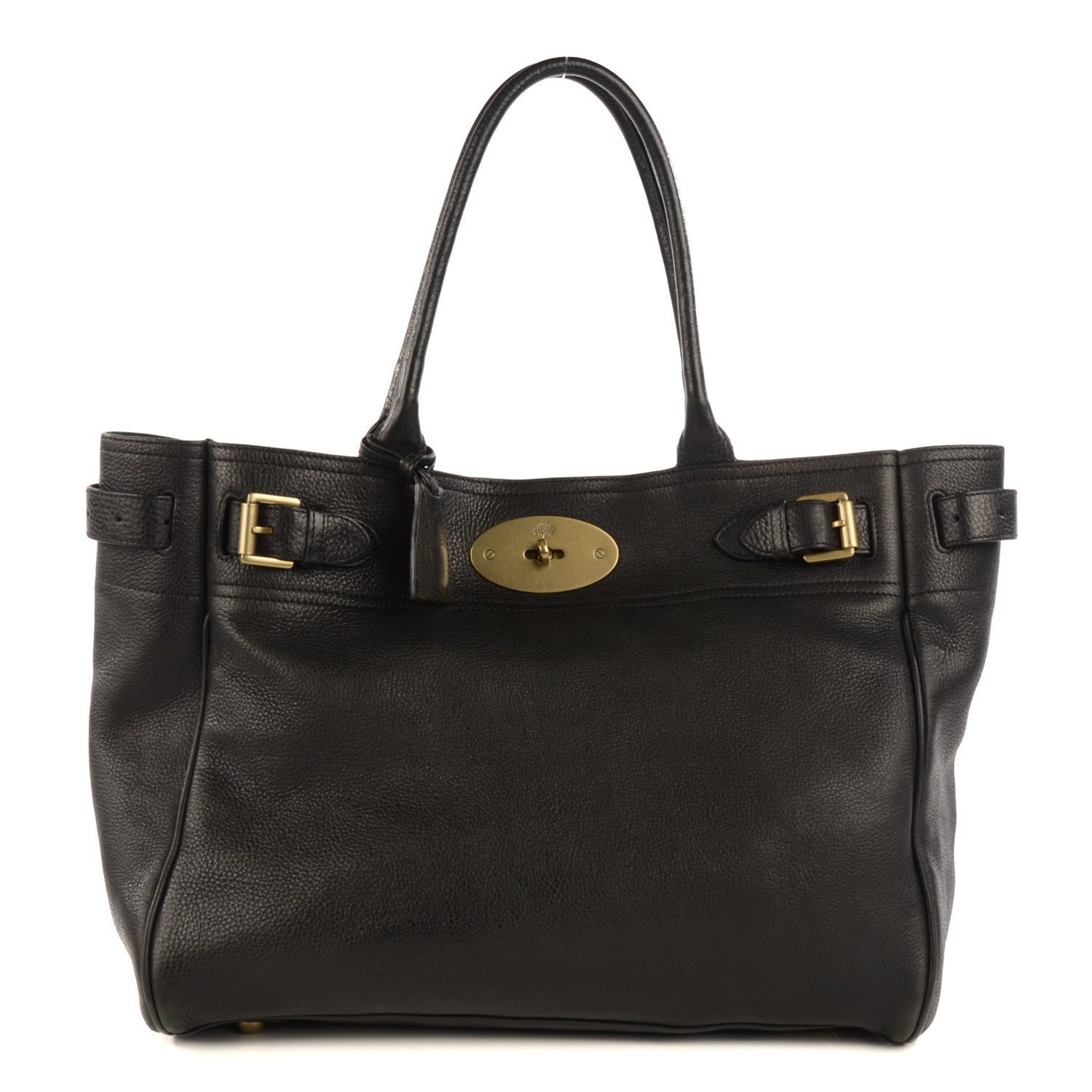 Mulberry Natural Leather Bayswater Tote Black 1 of 12