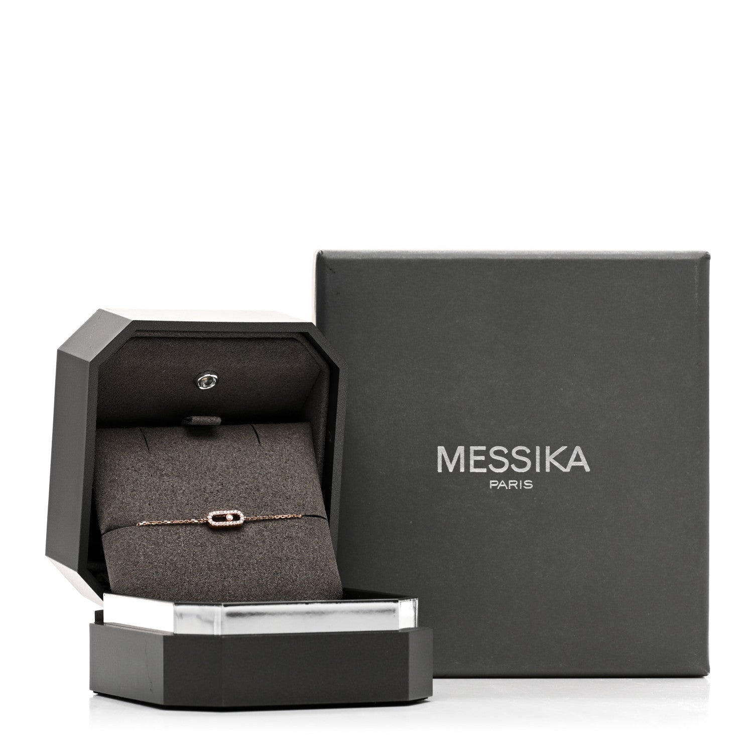 Messika 18K Rose Gold Diamond Messika Care(s) Pave Bracelet 5 of 5