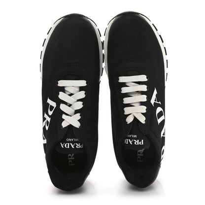 Prada Nylon Gabardine Logo Sneakers 41 Black 2 of 9