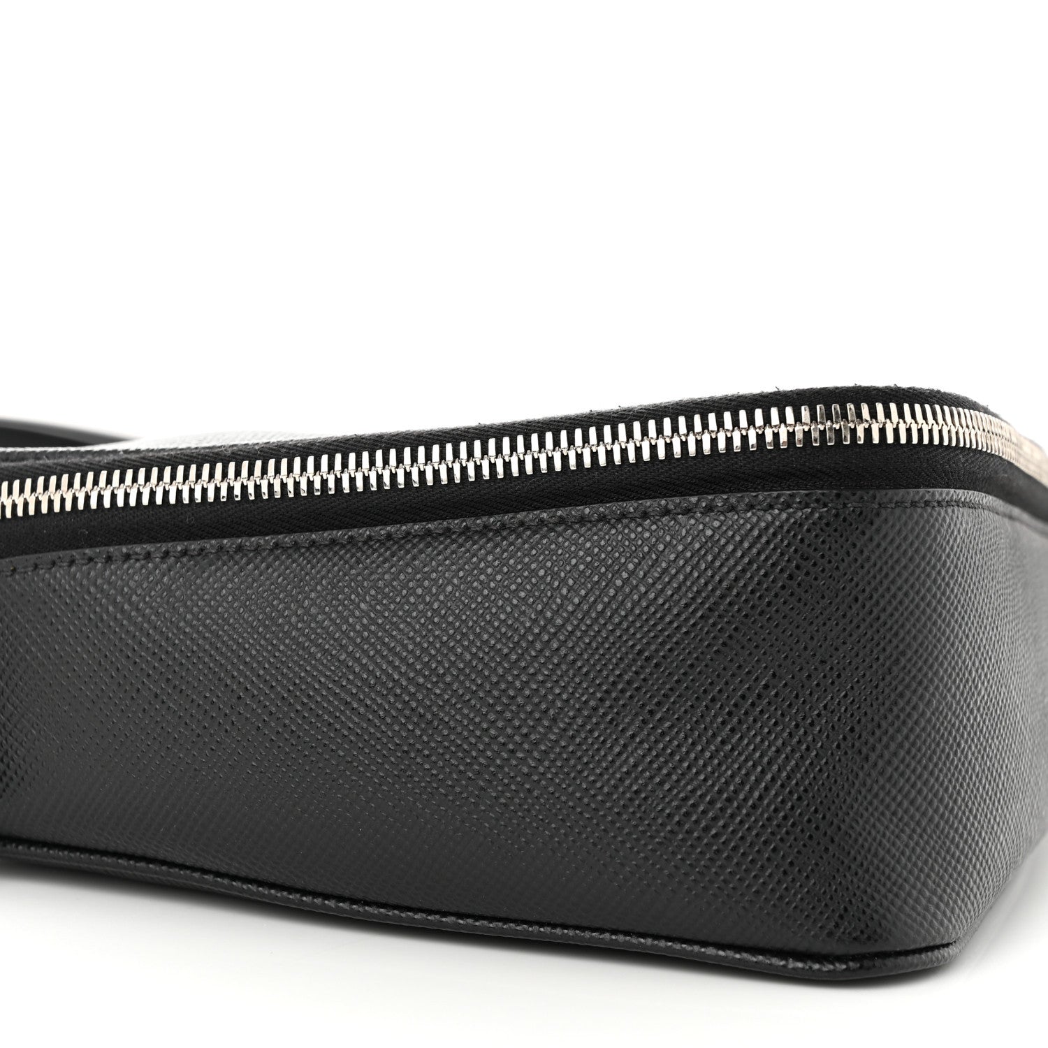 Prada Saffiano Triangle Belt Bag Black 10 of 11