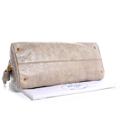 Prada Craquele Shoulder Bag Talco 4 of 9