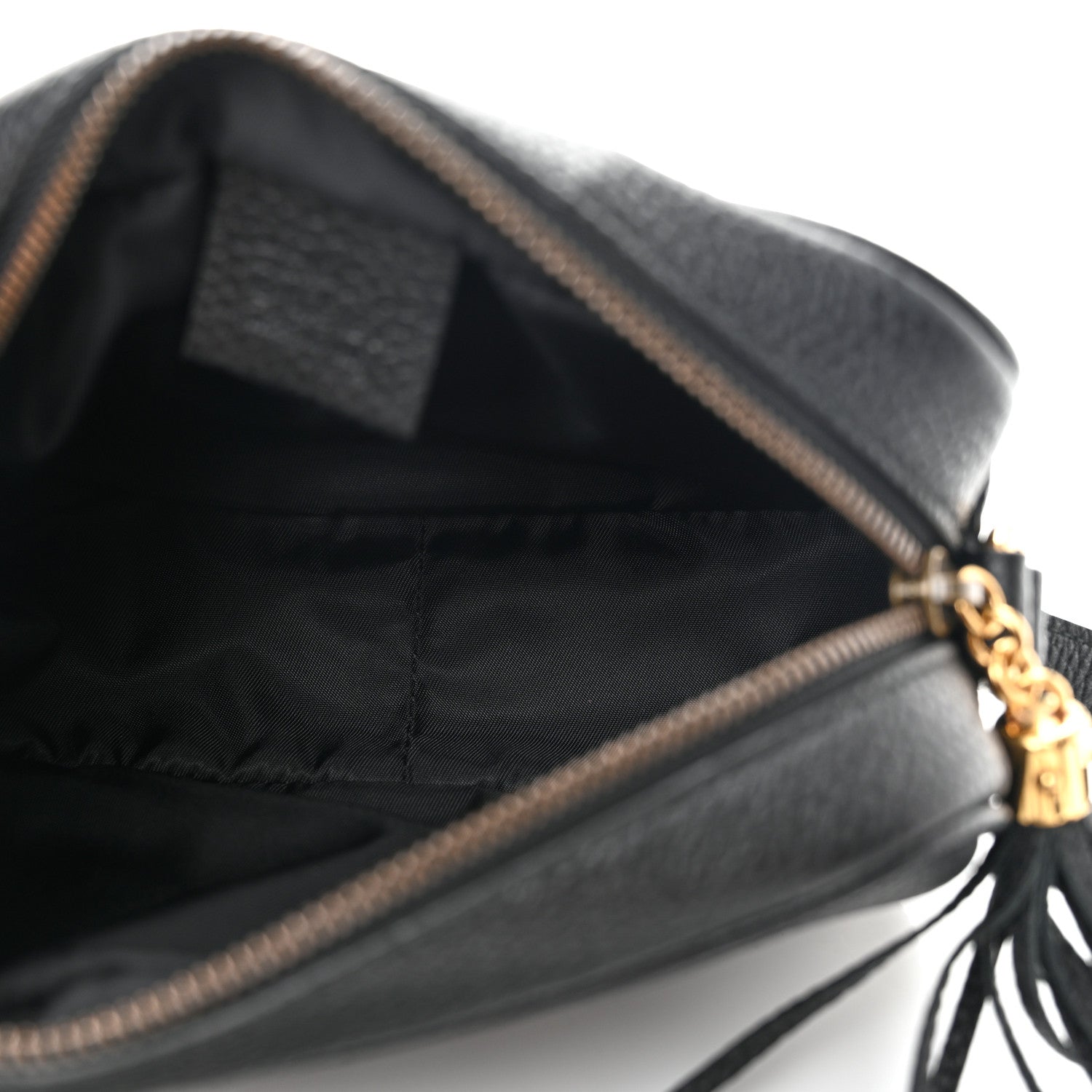 Gucci Pebbled Calfskin Mini Soho Disco Bag Black 5 of 10