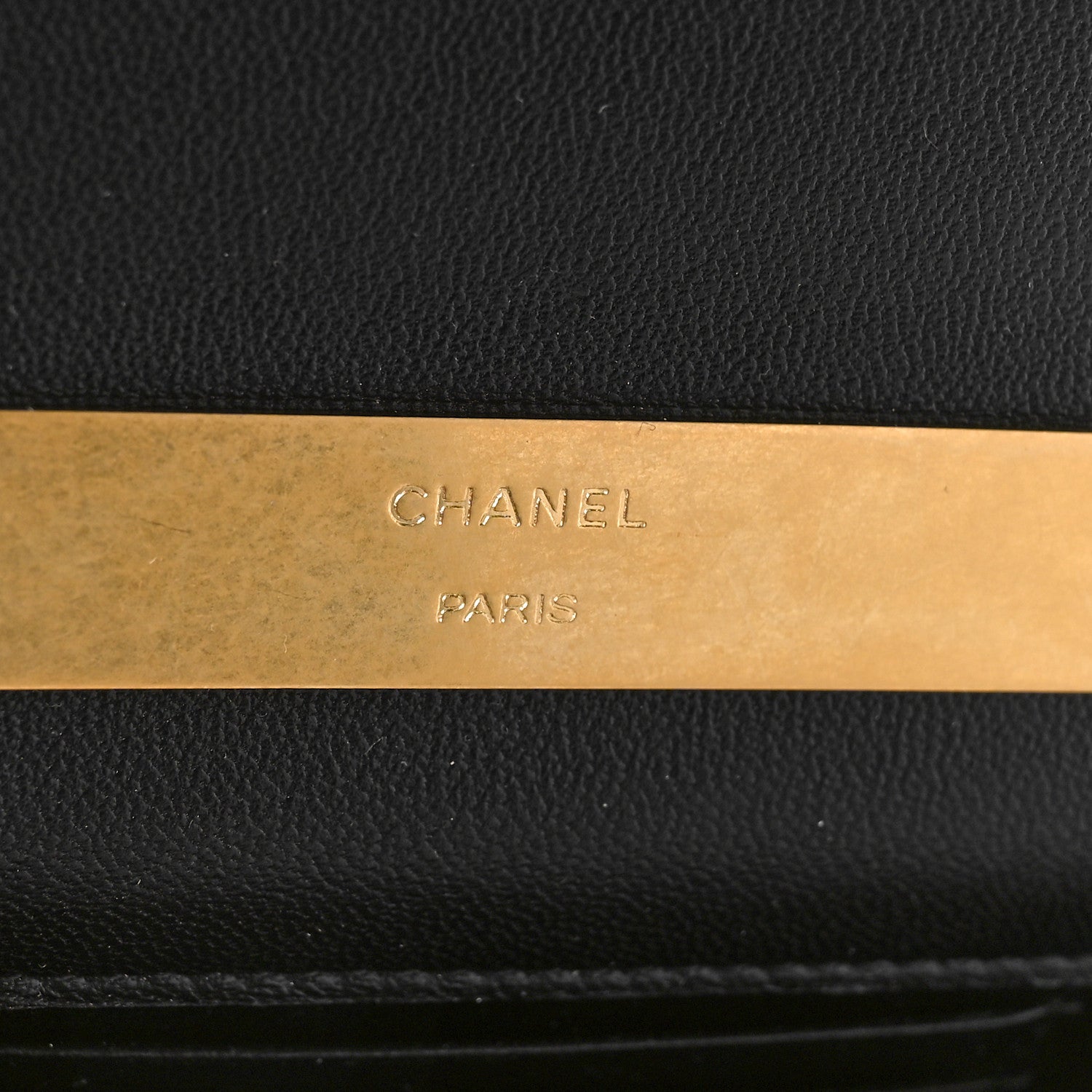 Chanel Lambskin Enamel Quilted Top Handle Flap Phone Holder With Chain Black 6 of 11