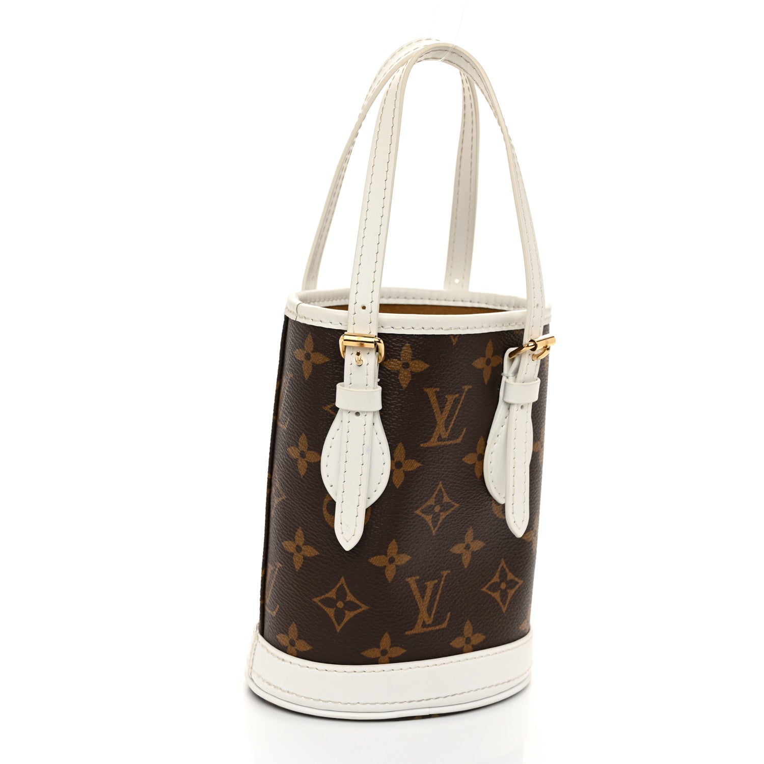Louis Vuitton Monogram LV Match Nano Bucket Bag White 4 of 13