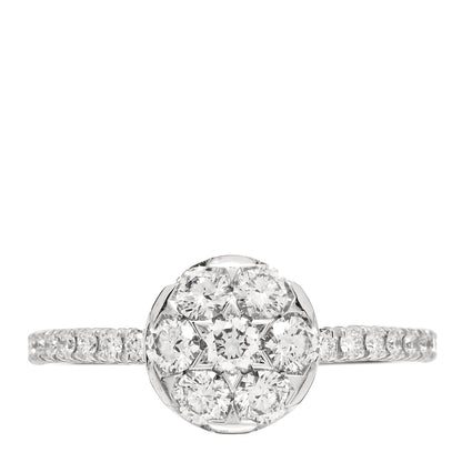 Cartier 18K White Gold Diamond Etincelle De Cartier Cluster Ring 49 4.75 1 of 3