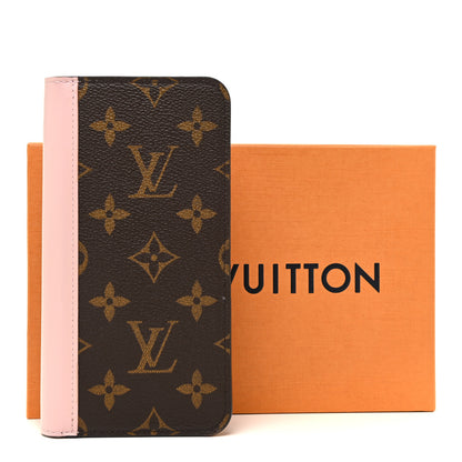 Louis Vuitton Monogram iPhone XS Max Folio Case Rose Ballerine 9 of 9