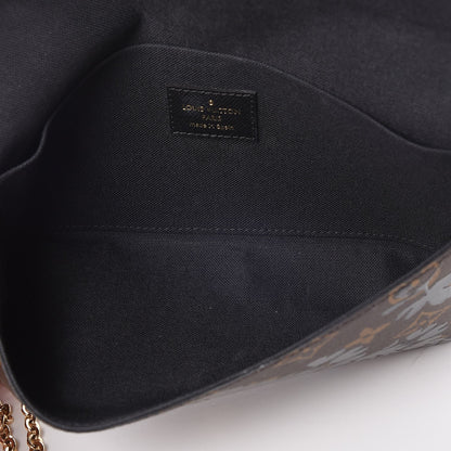 Louis Vuitton Monogram Blossom Pochette Felicie Chain Wallet Black 7 of 14