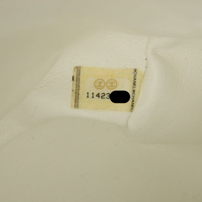 Chanel Caviar Quilted Jumbo Single Flap White 7 of 8