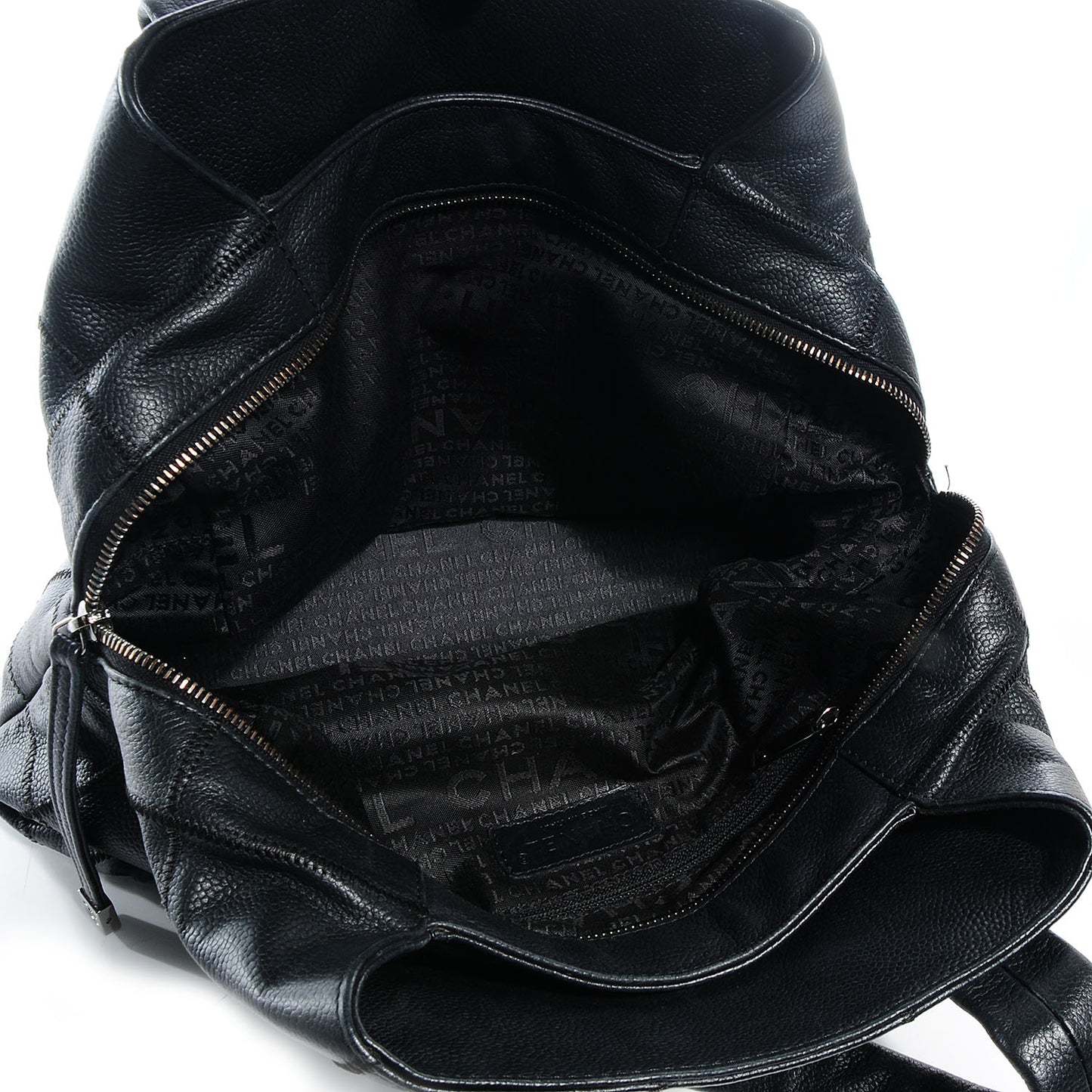 Caviar Square Stitched Tote Black