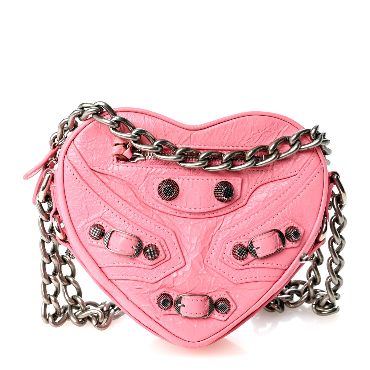 Balenciaga Agneau Arena Mini Le Cagole Heart Bag Sweet Pink 1 of 10