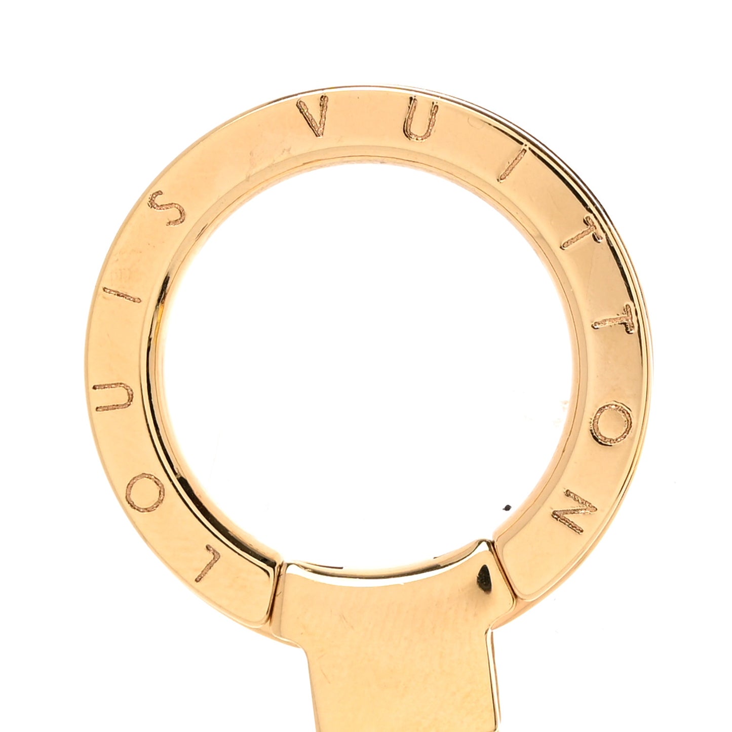 Metal Pochette Extender Key Ring Chain Gold
