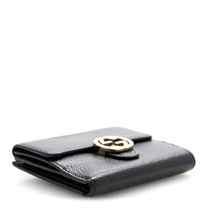 Gucci Dollar Calfskin Interlocking G French Wallet Black 4 of 12