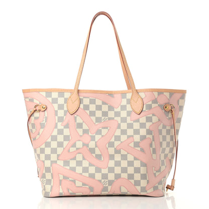 Louis Vuitton Damier Azur Tahitienne Neverfull MM 3 of 10