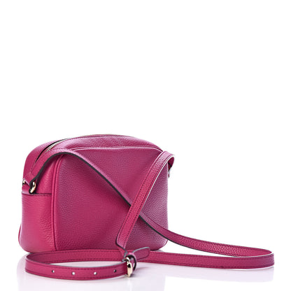 Gucci Pebbled Calfskin Small Soho Disco Bag Bright Bougainvillea 3 of 11